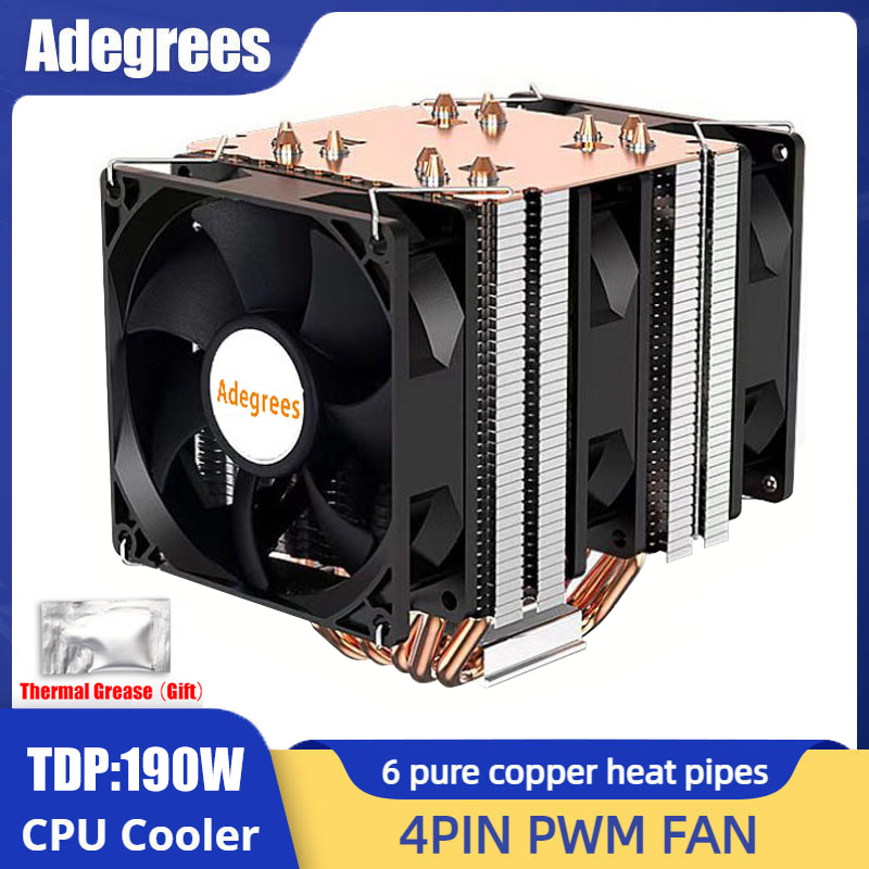 Air Cooler Cpu - 6 rurek cieplnych chłodnica procesora 4Pin