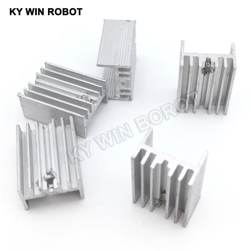 Heatsink - 10 sztuk aluminium TO-220 radiator TO