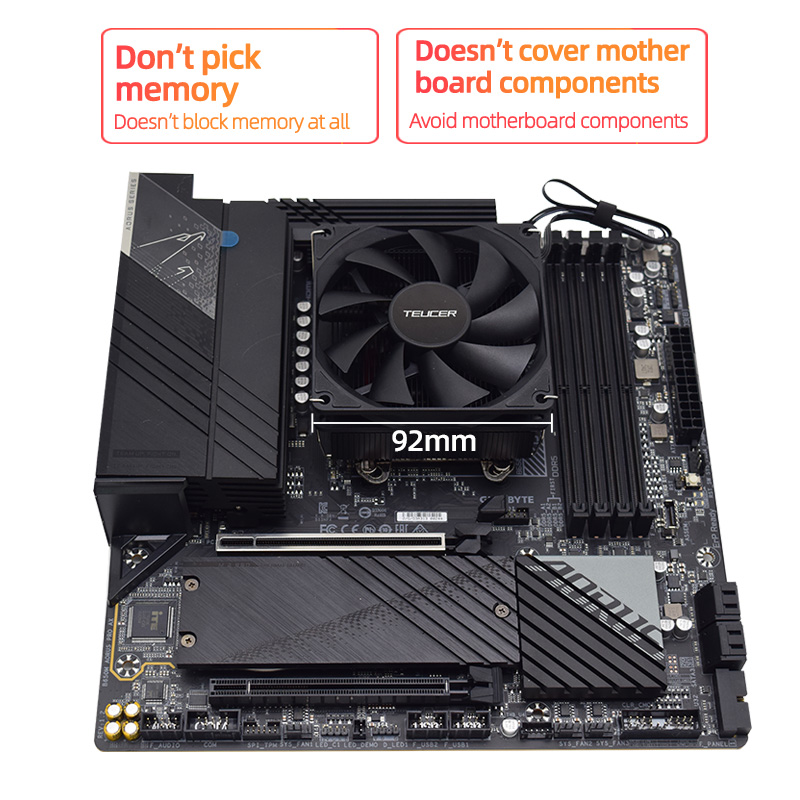 Teucer Wysokość 45 mm Chłodnic – Air Cooler Cpu recenzja i cena