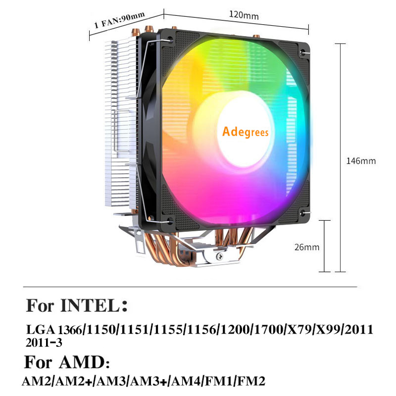 Chłodnica procesora X99 Tower  – Air Cooler Cpu recenzja i cena